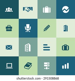 company icons universal set for web and mobile