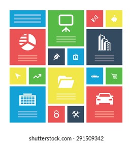 company icons universal set for web and mobile