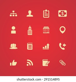 company icons universal set for web and mobile