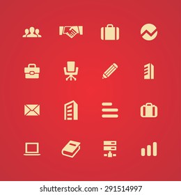 company icons universal set for web and mobile