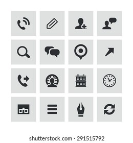 company icons universal set for web and mobile