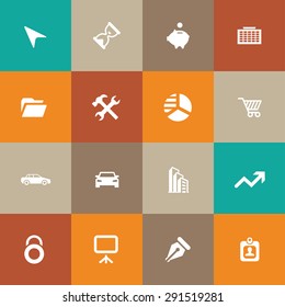company icons universal set for web and mobile