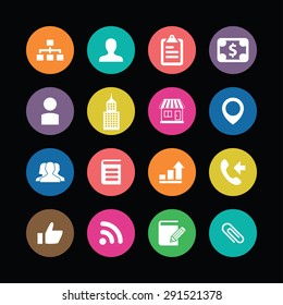 company icons universal set for web and mobile