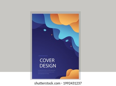 Company identity brochure template collection. Business presentation vector A4 vertical orientation front page mock up set. Corporate report cover abstract geometric illustration design layout bundle.