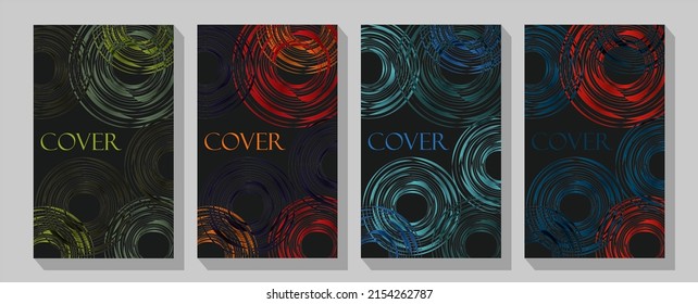 Company identity brochure template collection.  Cool geometric backgrounds for your design.