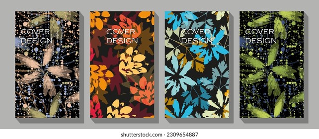Company identity brochure template collection.  A4 vector illustration for poster, banner, advertising, cover.