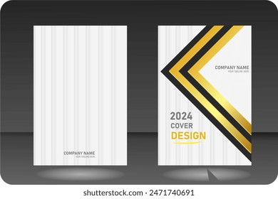 Company identity brochure template collection. Business presentation vector vertical orientation front page mock up set. Corporate report cover