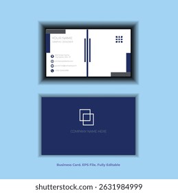 Company identity card design vector art
