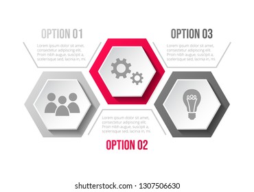 Company infographic template with business icons. Vector
