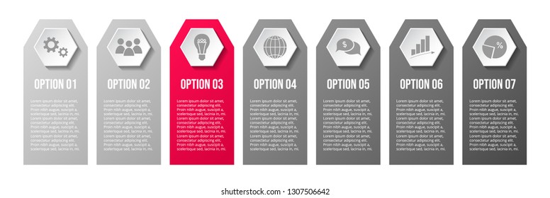 Company infographic template with business icons. Vector