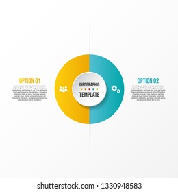Company infographic template with business icons. Vector