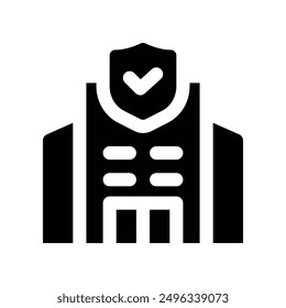 company insurance icon. vector glyph icon for your website, mobile, presentation, and logo design.