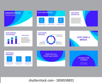 Company Investment Presentation, Pitch deck, Presentation Slides Vector Template