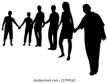 company keeps for hands vector