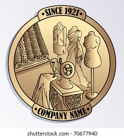 company label with space for Your text