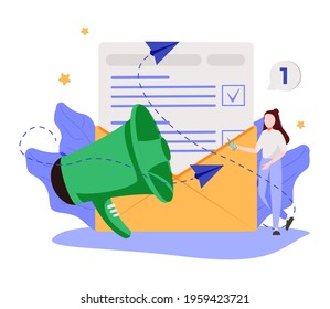 Company latest news abstract concept vector illustration. Glossary and newsletter, press web page, menu bar, terms and dictionary, about us, landing page, get updates, promotion abstract metaphor.