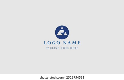 company letter AR logo design ideas vector