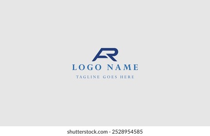 company letter AR logo design ideas vector