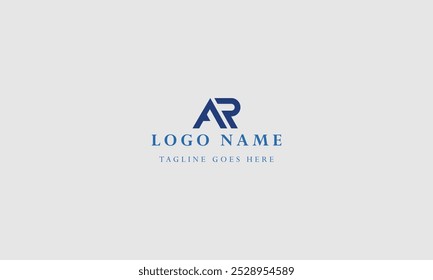 company letter AR logo design ideas vector