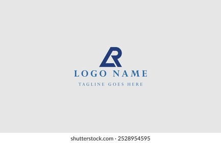 company letter AR logo design ideas vector