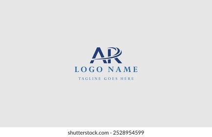 company letter AR logo design ideas vector