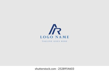 company letter AR logo design ideas vector