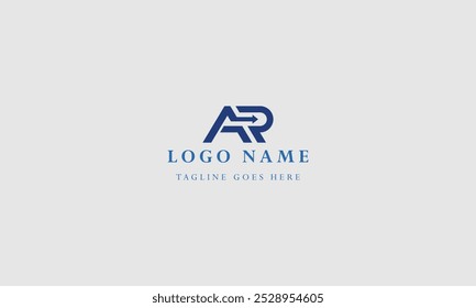 company letter AR logo design ideas vector