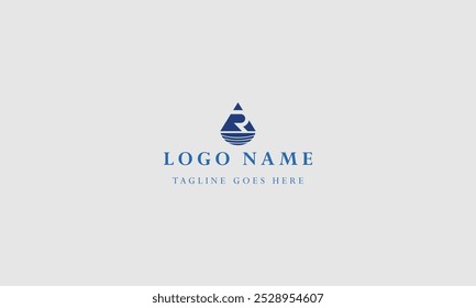 company letter AR logo design ideas vector