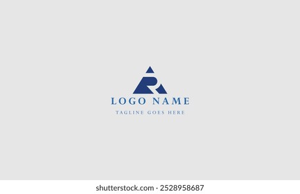 company letter AR logo design ideas vector