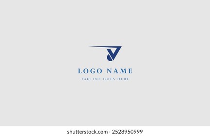 letra da empresa V logotipo ideias vetor