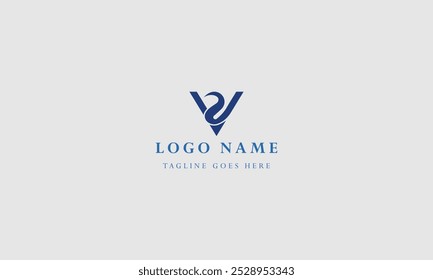 company letter VR logo design ideas vector