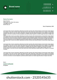 Vector de diseño de Plantilla de membrete de empresa 