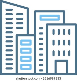 Company Line Two Colour Icon