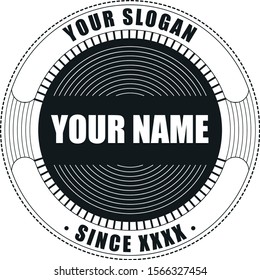 Company line vintage circle logo