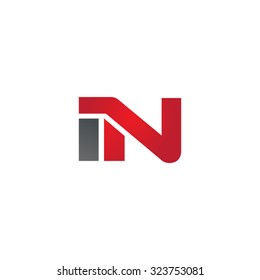 IN company linked letter logo