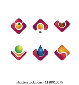 COMPANY LOGO 3D, Modern abstract design vector element for identity, logotype or icon. 