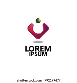 COMPANY LOGO 3D, Modern abstract design vector element for identity, logotype or icon. 