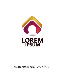 COMPANY LOGO 3D, Modern abstract design vector element for identity, logotype or icon. 