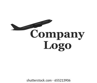 Company Logo with airplane