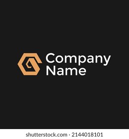 Company Logo Background Color Black Stock Vector (Royalty Free ...