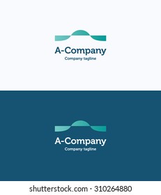 A Company Logo. blue.