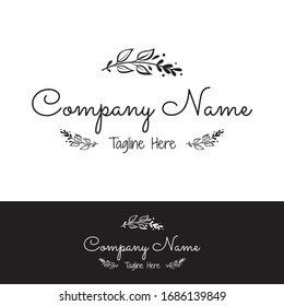 Company Logo Botanical Flowers Stock Vector (Royalty Free) 1686139849 ...