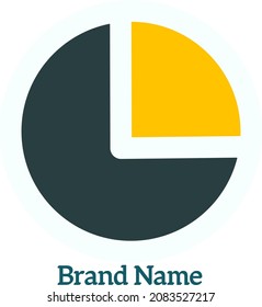 Company logo. brand name icon. logo concept with circle design. vector design illustration.