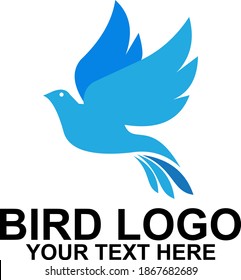 company logo or business logo in the shape of a bird. Creative logo designs with beautiful shapes