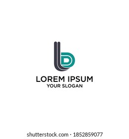 company logo with the concept of modern initials b