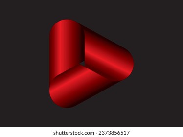 Company logo design. The logo contains the alphabet "D" designed in a red gradient colour on a black background.