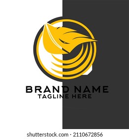 company logo design. creatie modern logo with black and white background