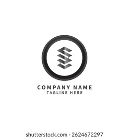 company logo design creative black and white logo