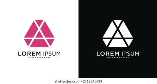 Company logo design elements, abstract triangle. Premium Vector