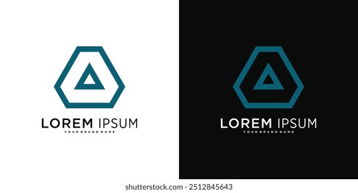 Company logo design elements, abstract triangle. Premium Vector